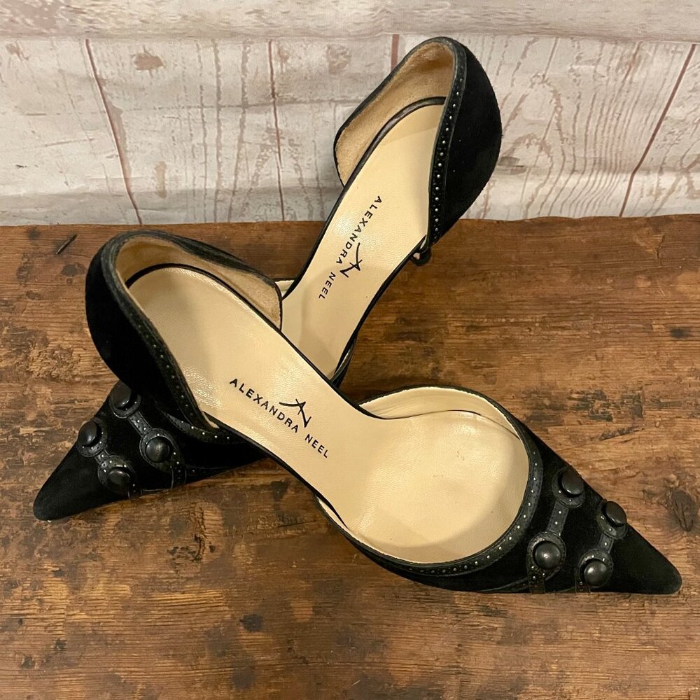 Alexandra Neel Suede D'Orsay Pumps - Picture 9 of 9